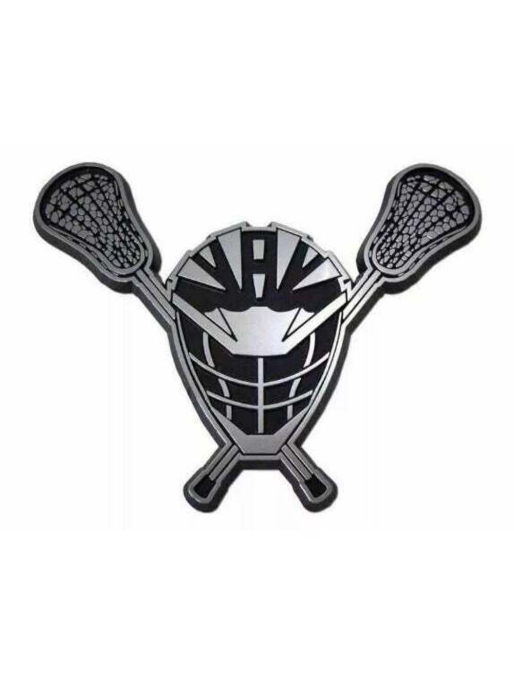 Lacrosse Helmet and Sticks Decal Sticker for Car Window